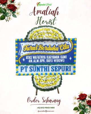 Papan Bunga Duka di Pasir Putih